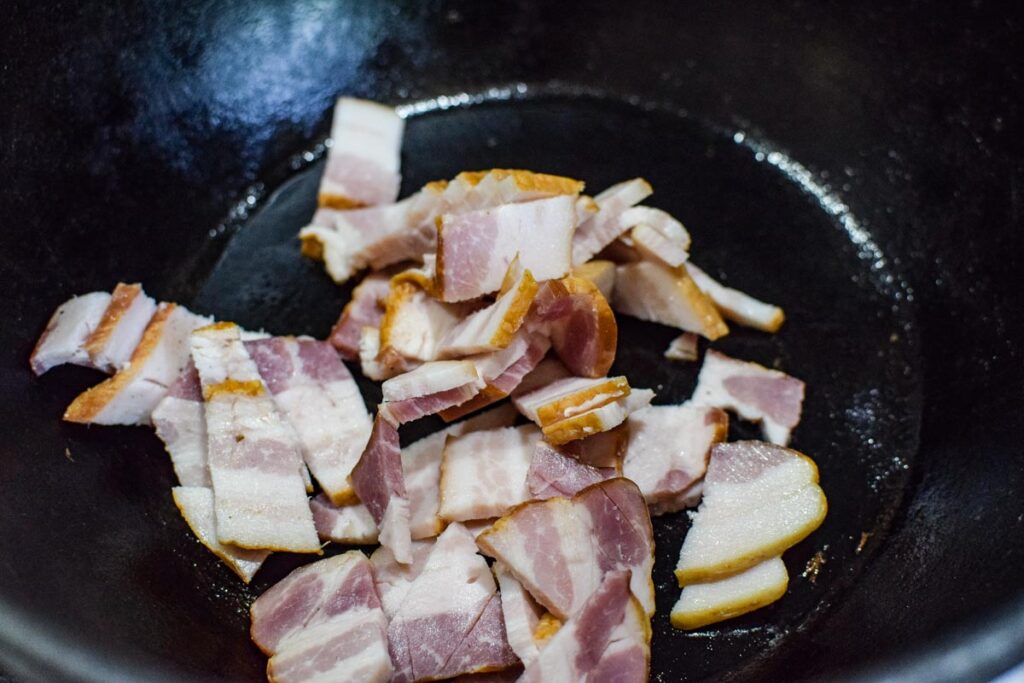 One Pot Bacon and Mushroom Risotto - A Quaint Life