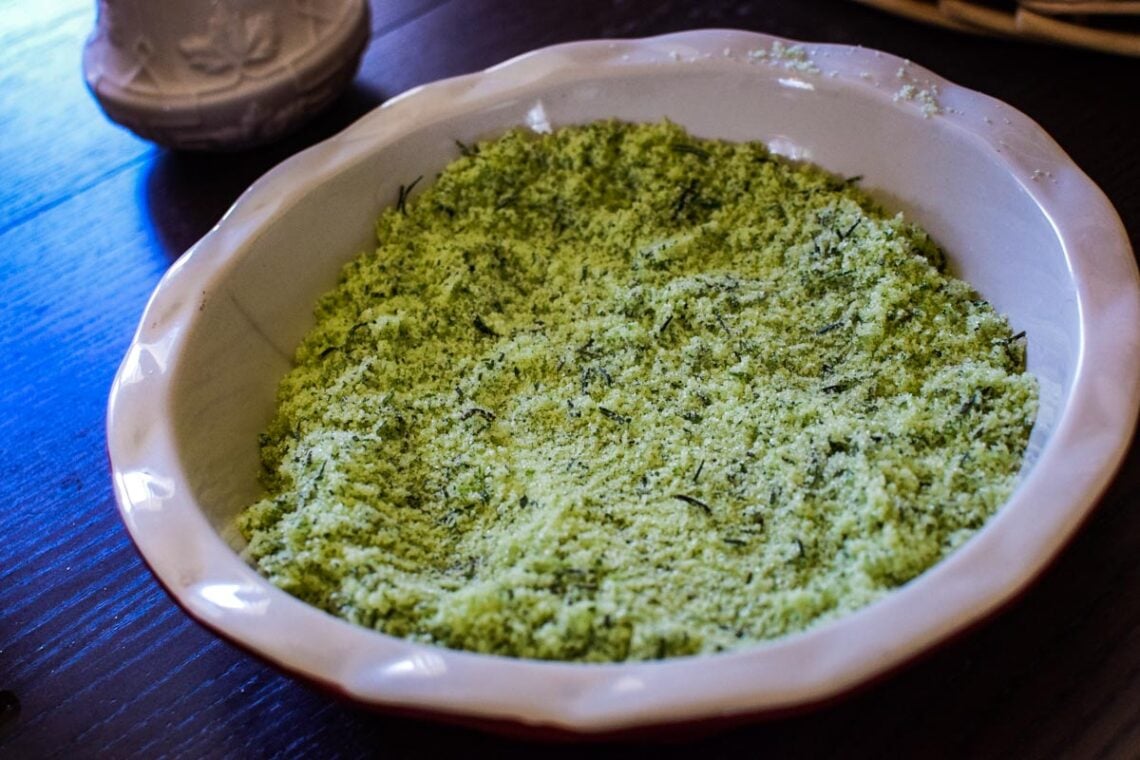 How To Make Herb Salt - A Quaint Life from scratch kitchen