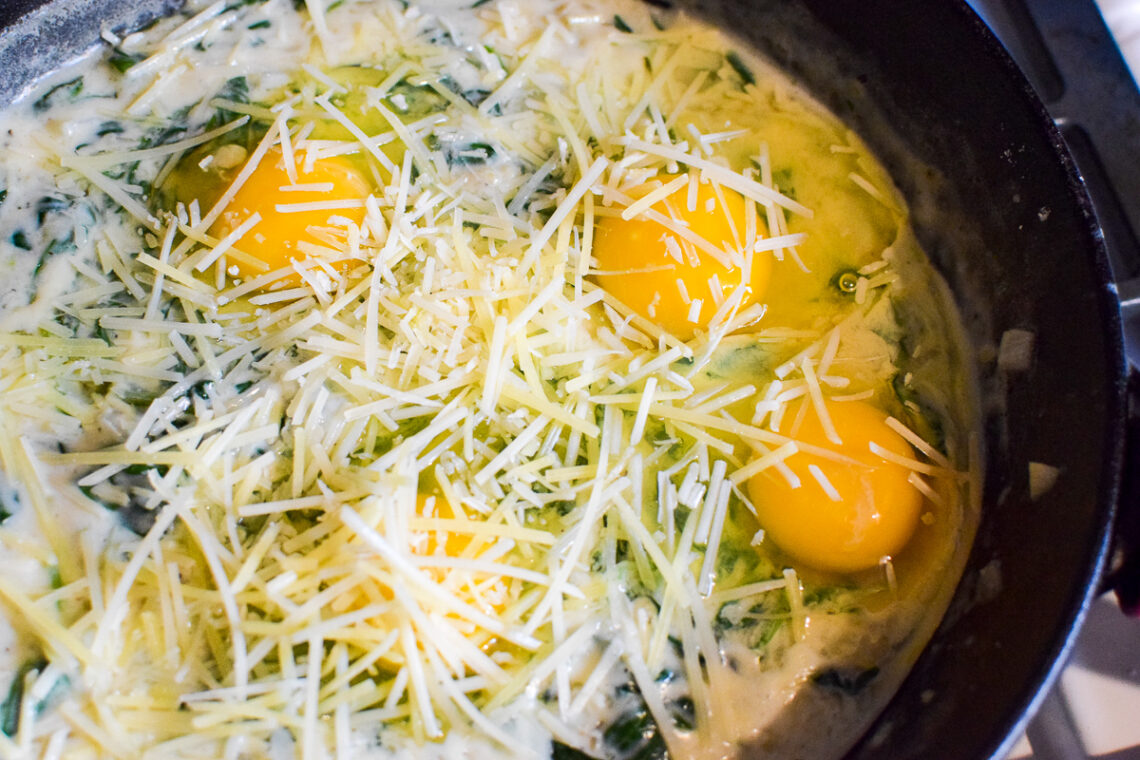 Eggs Florentine Skillet A Quaint Life