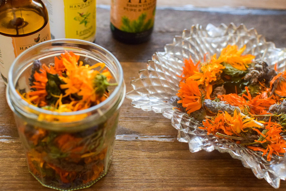Homemade Dried Flower and Herb Potpourri A Quaint Life