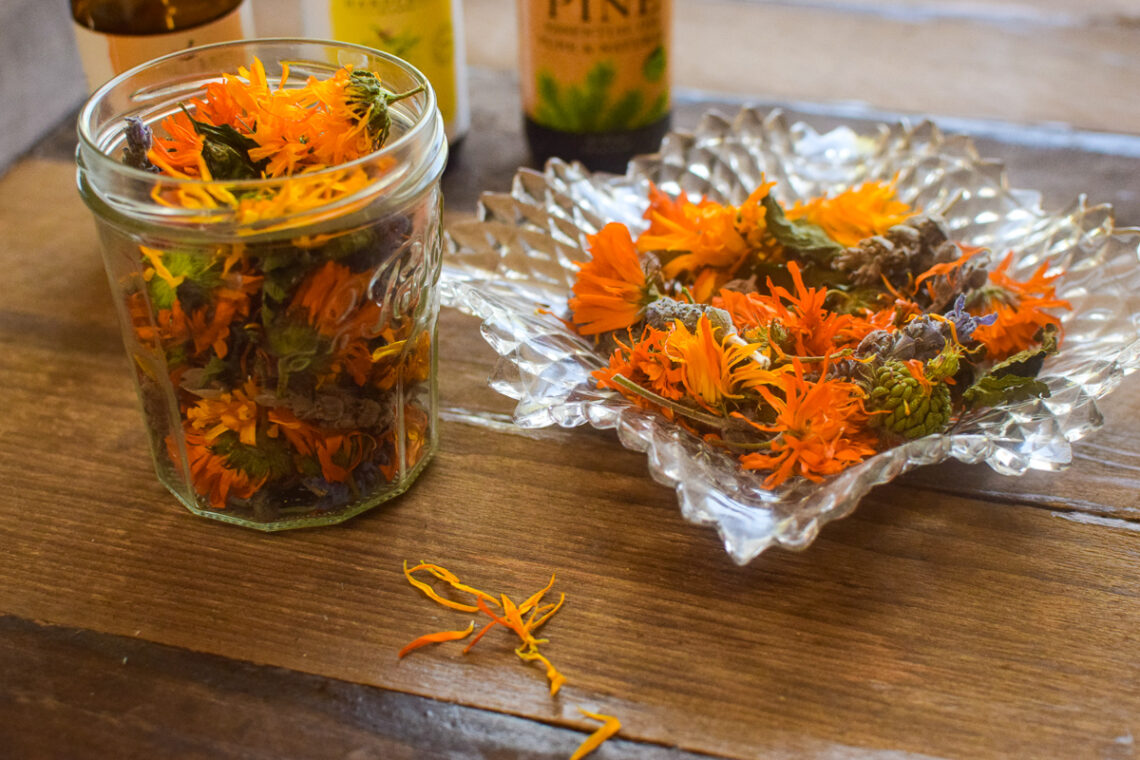 Homemade Dried Flower and Herb Potpourri A Quaint Life