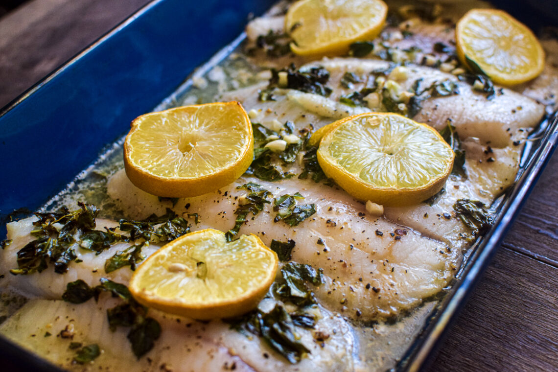 Baked Lemon Basil Tilapia A Quaint Life