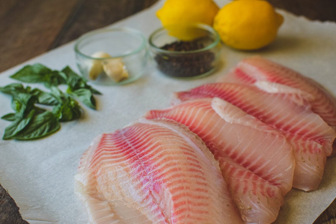 Baked Lemon Basil Tilapia A Quaint Life