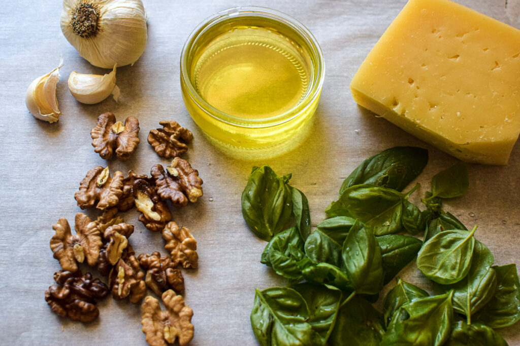 Homemade Pesto with Walnuts Recipe A Quaint Life
