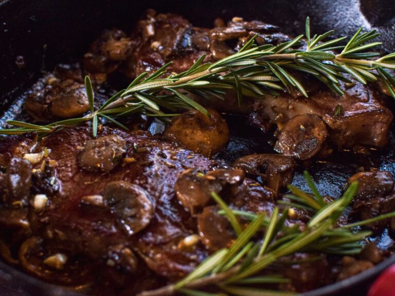 Skillet Steak and Mushrooms - A Quaint Life