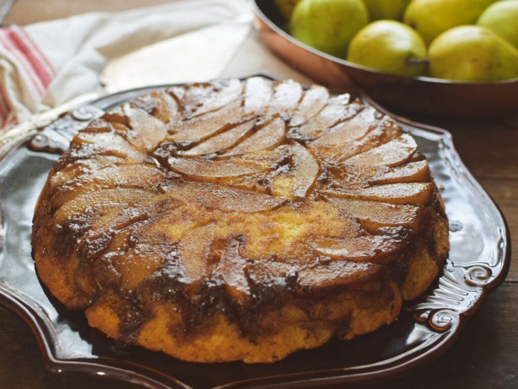 Pear Upside Down Cake Recipe (Delicious and Simple) A Quaint Life